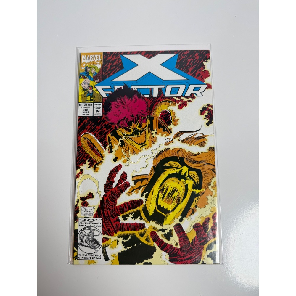Marvel Comics X-Factor 82 1992 30th Anniversary Spider-Man Hologram Joe Quesada
